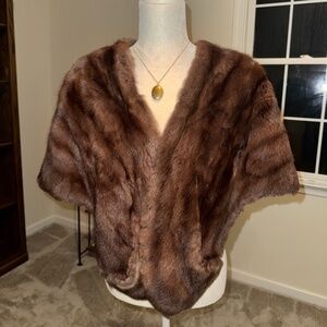 1960’s fur shawl wrap from spritzer bros